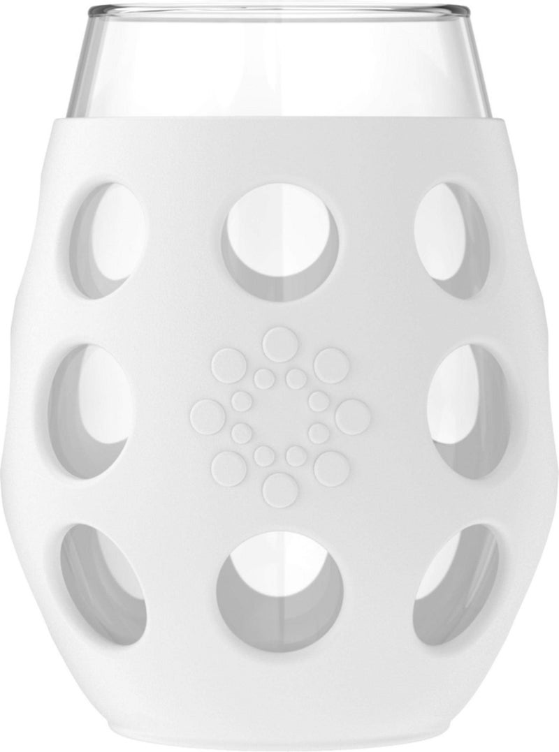 Lifefactory Wine Glass with Protective Silicone Sleeve, 4 Count (Pack of 1), White - Image 2